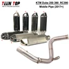 For KTM Duke 250 390 RC390 Exhaust 51mm Motorcycle Exhaust Muffler Stainless Steel Escapes Para Moto Duke 390 Tube AK Exhaust