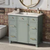 36" Bathroom Vanity Cabinet with Sink Top Combo Set,White,Single Sink,Shaker Cabinet with Soft Closing Door and Drawer 6