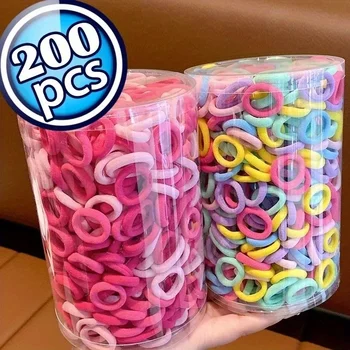 200pcs Vibrant Colorful Elastic Hair Band 1