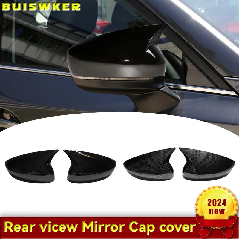 

2pcs Replacement Carbon Fiber Pattern Rearview side Mirror cover caps For Mazda CX5 CX-5 2017-2023