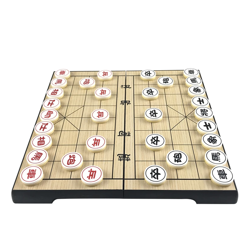 board game magnetic chess set foldable chess board table games chess pieces and board funny folding plastic china chess 24*24cm