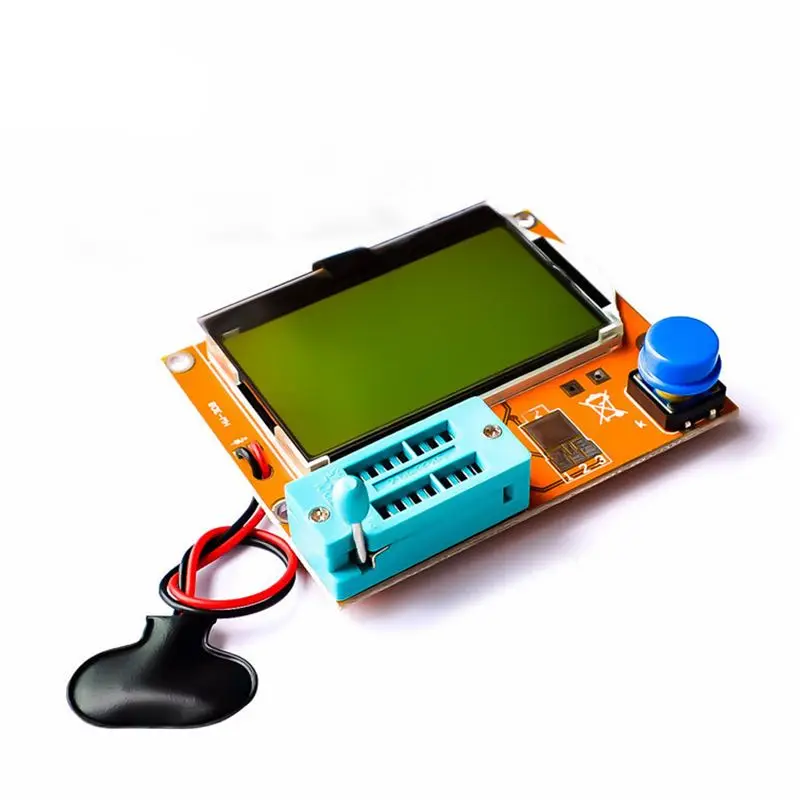 Transistor Tester Capacitor Tester Lcr Tester Inductance and Capacitance Meter LCR-T4 Multifunctional Transistor Tester Capacitor Diode SCR Inductor Triode MOS Tube Meter Tester with 12864 Green Backlight