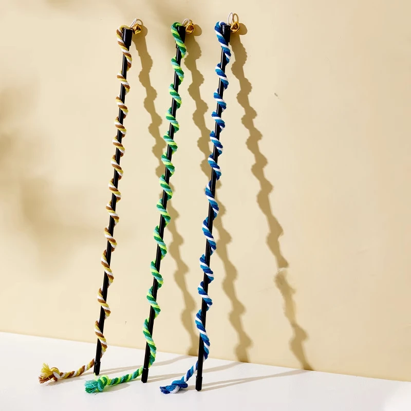 Cat-teasing Stick Household Pet Accessories Hey Reliever Device Creative Cotton Rope Ribbon Cat-teasing Kittens Pet Products New