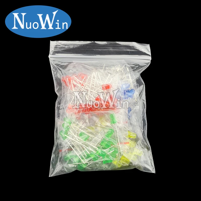 Assorted LED Diode Kit in Vibrant Colors - 3mm & 5mm Sizes