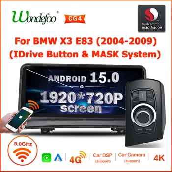Radio para Auto con Carplay Inalámbrico, Snapdragon 8 CORE, Android 15, Pantalla Estéreo para BMW X3 E83 2004-2008, Autoradio 2 DIN, Reproductor Multimedia GPS, Bluetooth, Wifi, 4G LTE 1