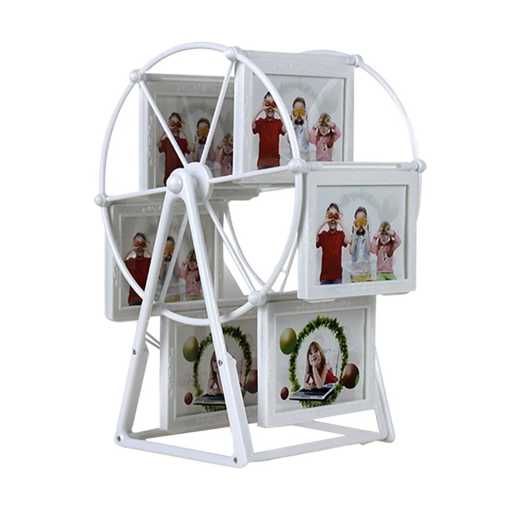

Rotating Ferris Wheel Picture Frame Desk Table Vintage Photo Frames Personalized Family Photo Frame Shows for Home Decor