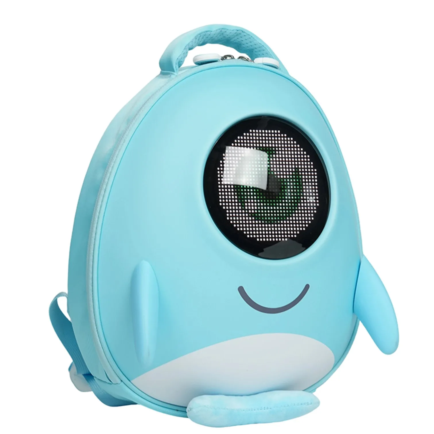 LOY C10-1 LED Screen Baby Kindergarten Dolphin Schoolbag Cute App Control Display Satchels Eva Material Travelling Backpack 1