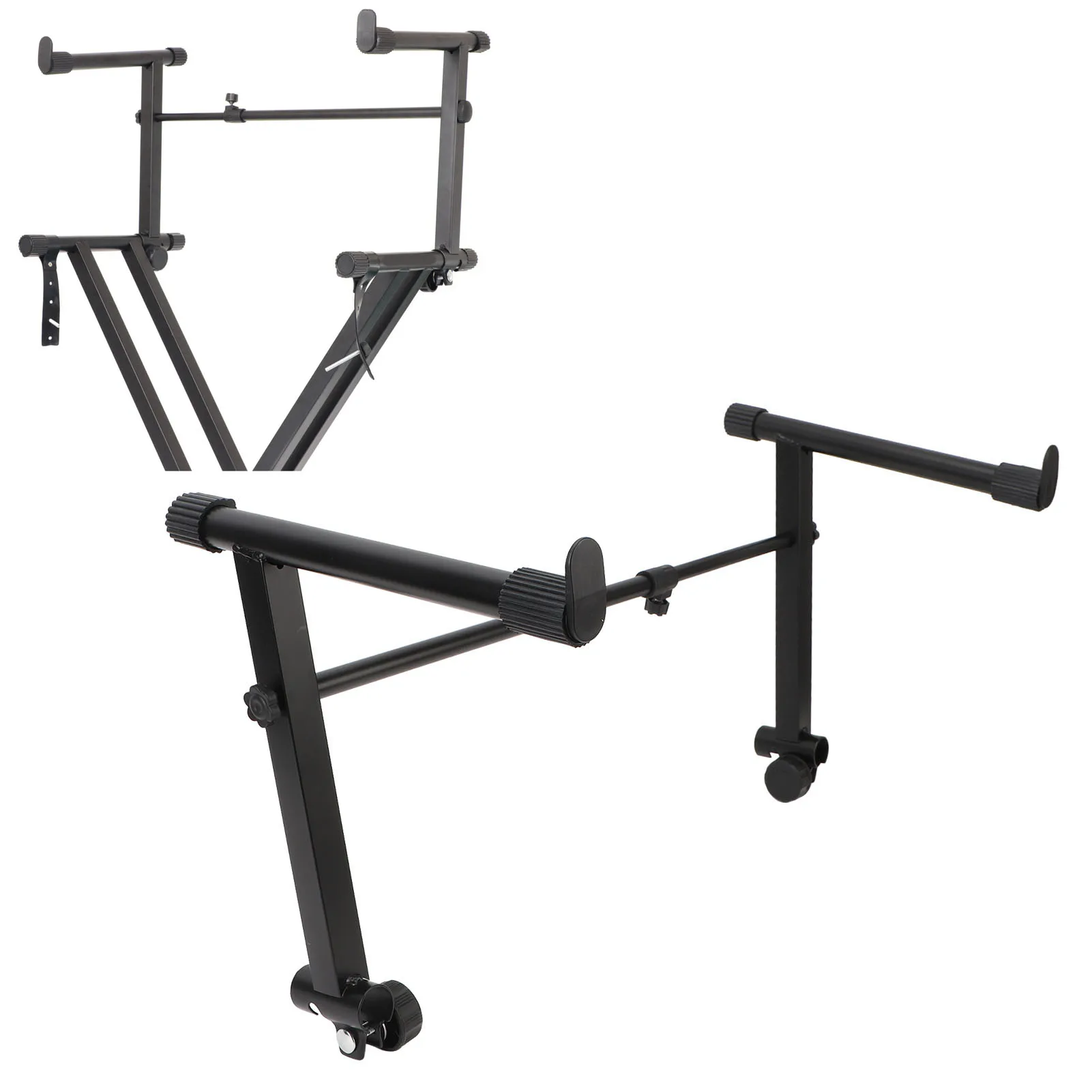 Rehausseur à 2 Niveaux Pour Clavier électronique - Réglable De 42 à 75 Cm - Support En Forme De L