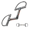 Horse Snaffle Bit D Ring Mouth Bit Roller With Copper Single Joint Horse Bit D-Ring Snaffle Bits For Equestrian Supplies