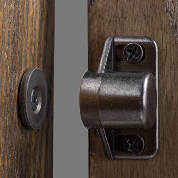 ห้องครัวแม่เหล็ก Pantry Cabinet ประตูแม่เหล็กเฟอร์นิเจอร์ประตู Closer Strong Super แม่เหล็กสลัก 2