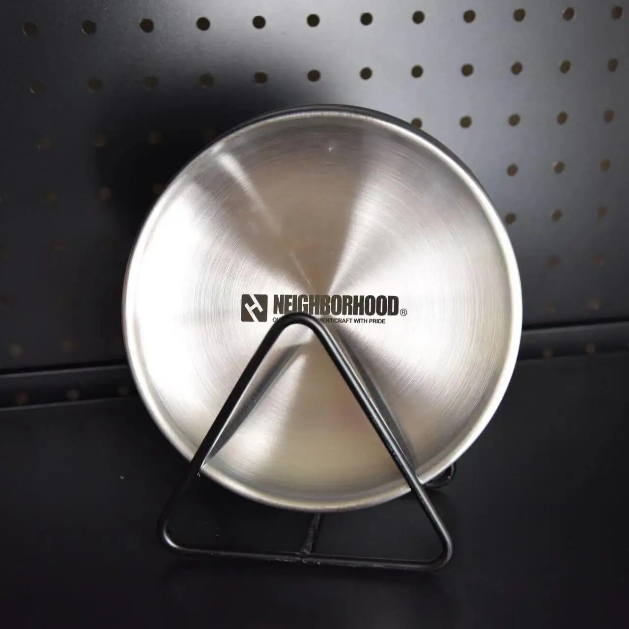 Snack Plate Neighborhood NBHD set of six stainless steel disc French fries fried chicken outdoor camping plate