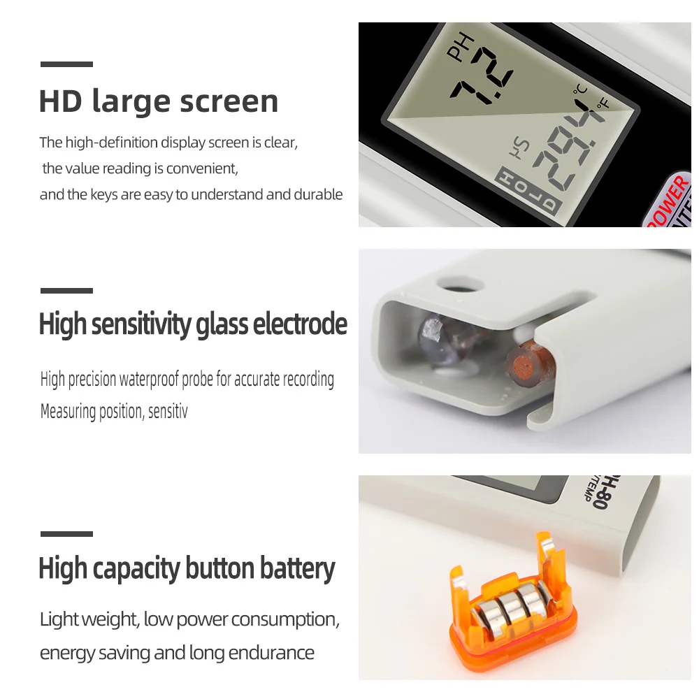 HM Digital PH Meter Hydro Automatic Calibration