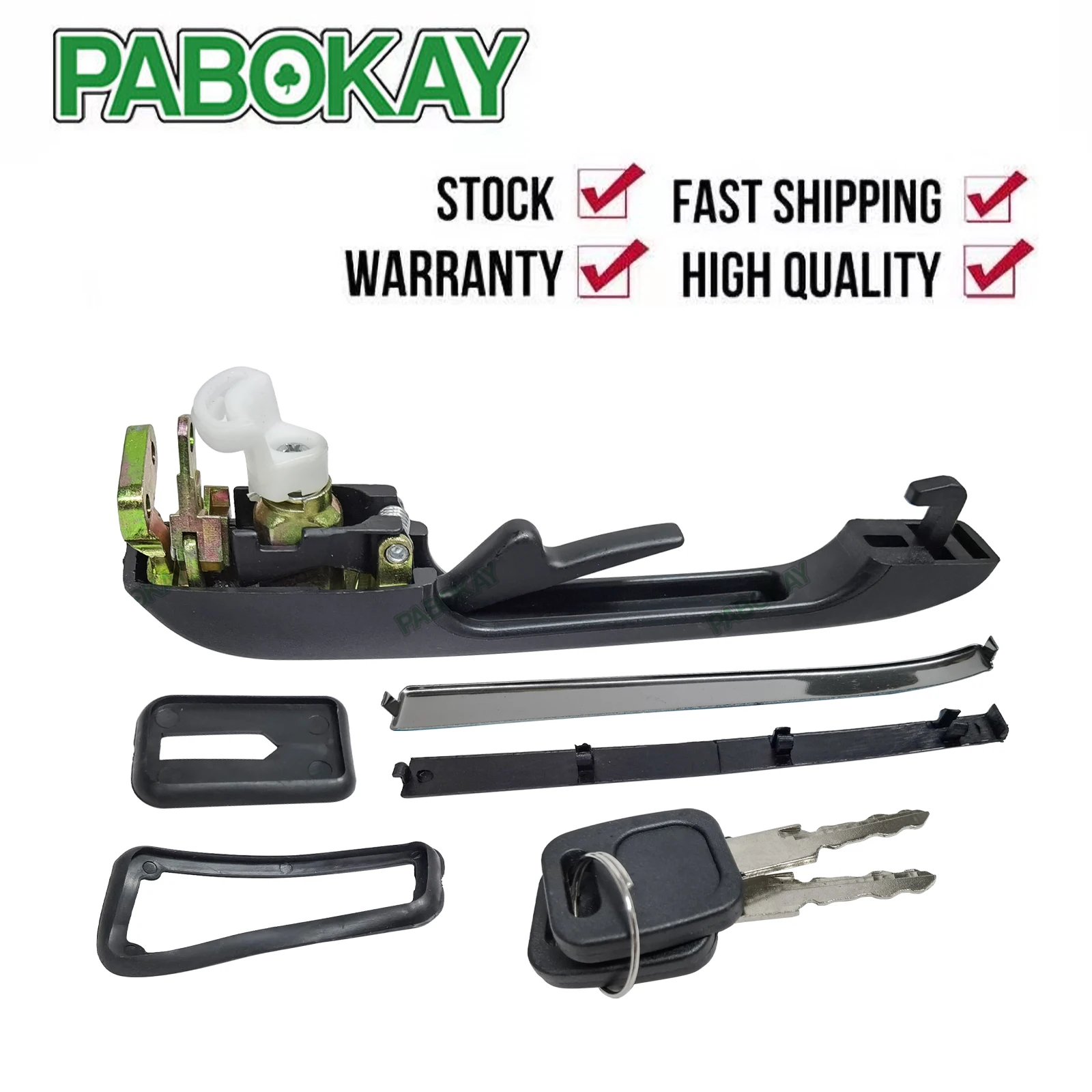 

Ручка передняя левая наружная, с 2 ключами, для AUDI 80 78-86 100 77-83, 813837205C 813837205