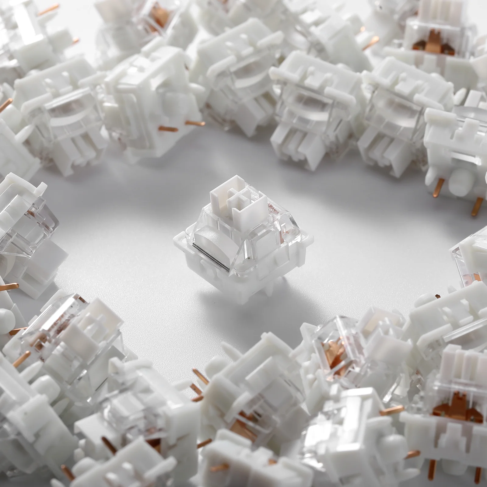 Yunzii-milk v2リニアスイッチ、LEDディフューザー付き、事前に潤滑