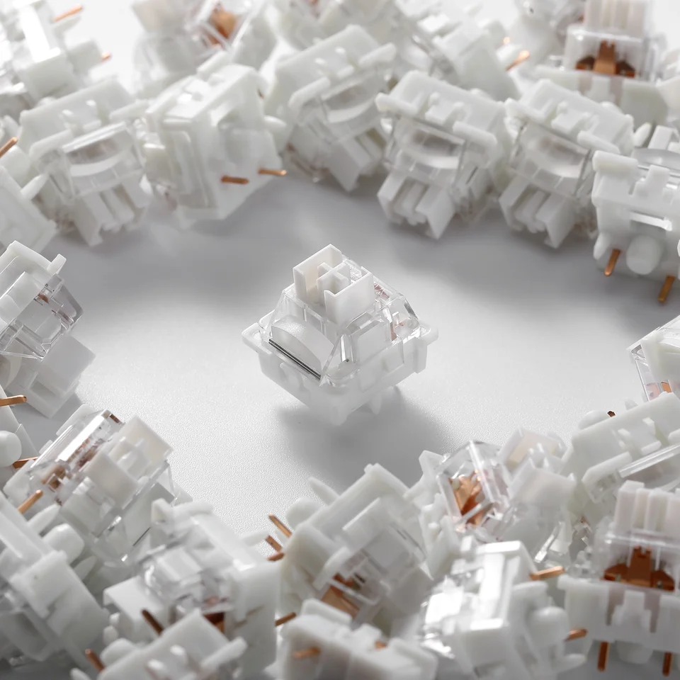 Yunzii-milk v2リニアスイッチ、LEDディフューザー付き、事前に潤滑