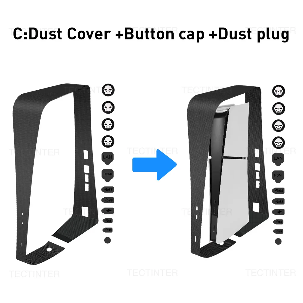 Protective Anti-Scratch Dust Cover Mesh for Gaming Console Accessories