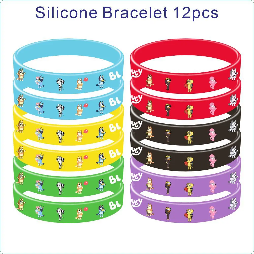 Pack De 12 Pulseras De Silicona CREATCABIN Para Eventos - Colores Llamativos, Elásticas, Impermeables, Personalizables