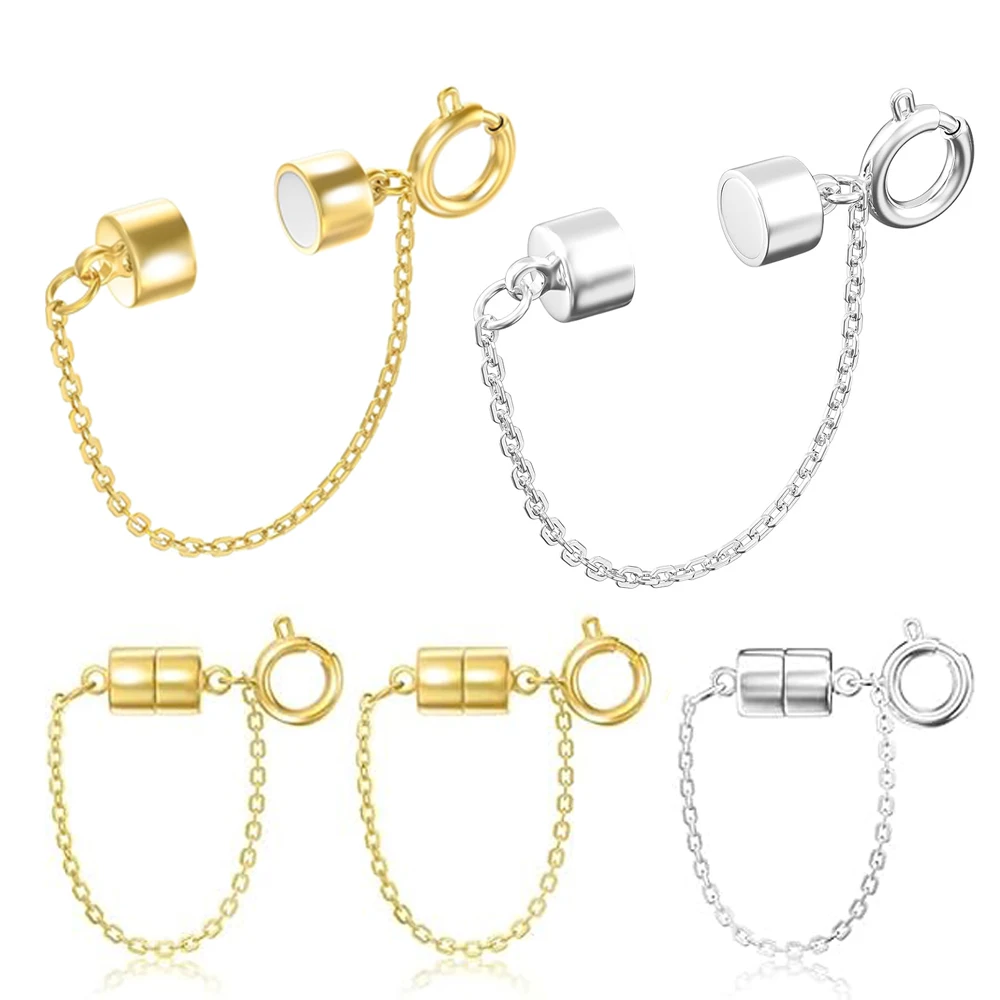 Set of 5 Elegant Rose Magnetic Clasp Pendants