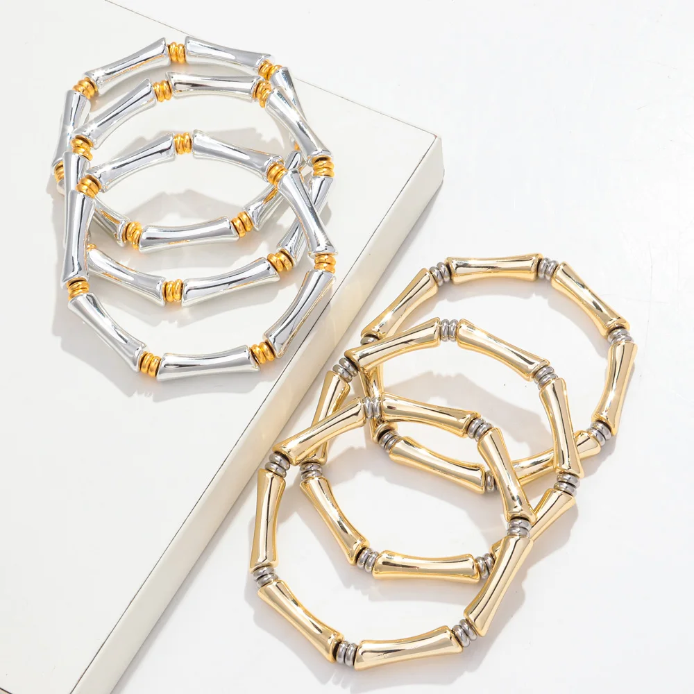 Bracciale flessibile in oro giallo e diamanti-Stretch Spring – Cappella Gioielli