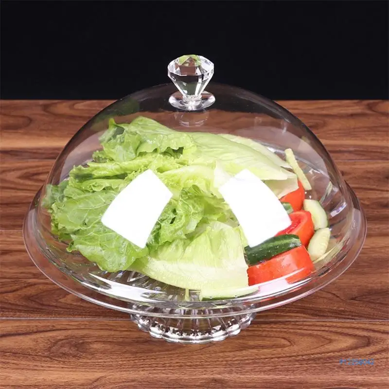 Clear Cover Dome Guard Shield Anti-insect Dustproof Keep for Fresh Covers Vegetable Cake Fruit Tray