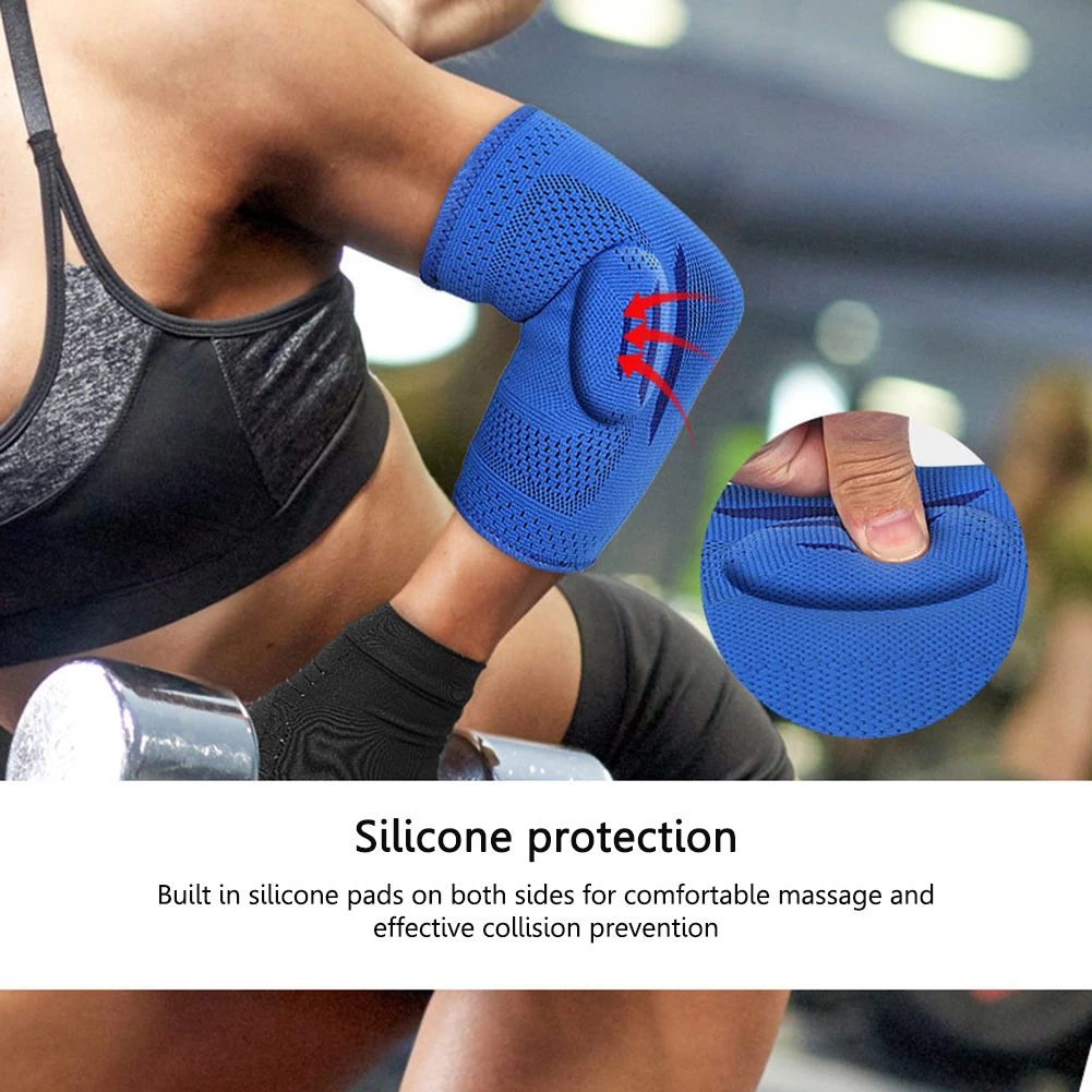 1pc Elbow Brace Pad Compression Support Arm Sleeve Armband Elbow Sleeve Pad Brace for Tendonitis Reduce Pain Sport Arm Guard elbow brace elbow strap elbow pads