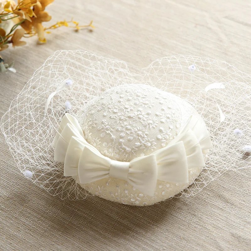 Bridal Hair Accessories Luxury Pearl Handmade Fascinator for Wedding