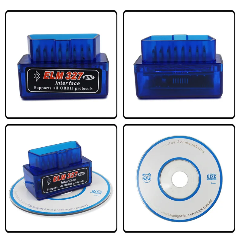 Mini Bluetooth ELM327 V2.1 V1.5 Auto OBD Scanner Code Reader Tool Car Diagnostic Tool Super ELM 327 For Android IOS Protocols 6