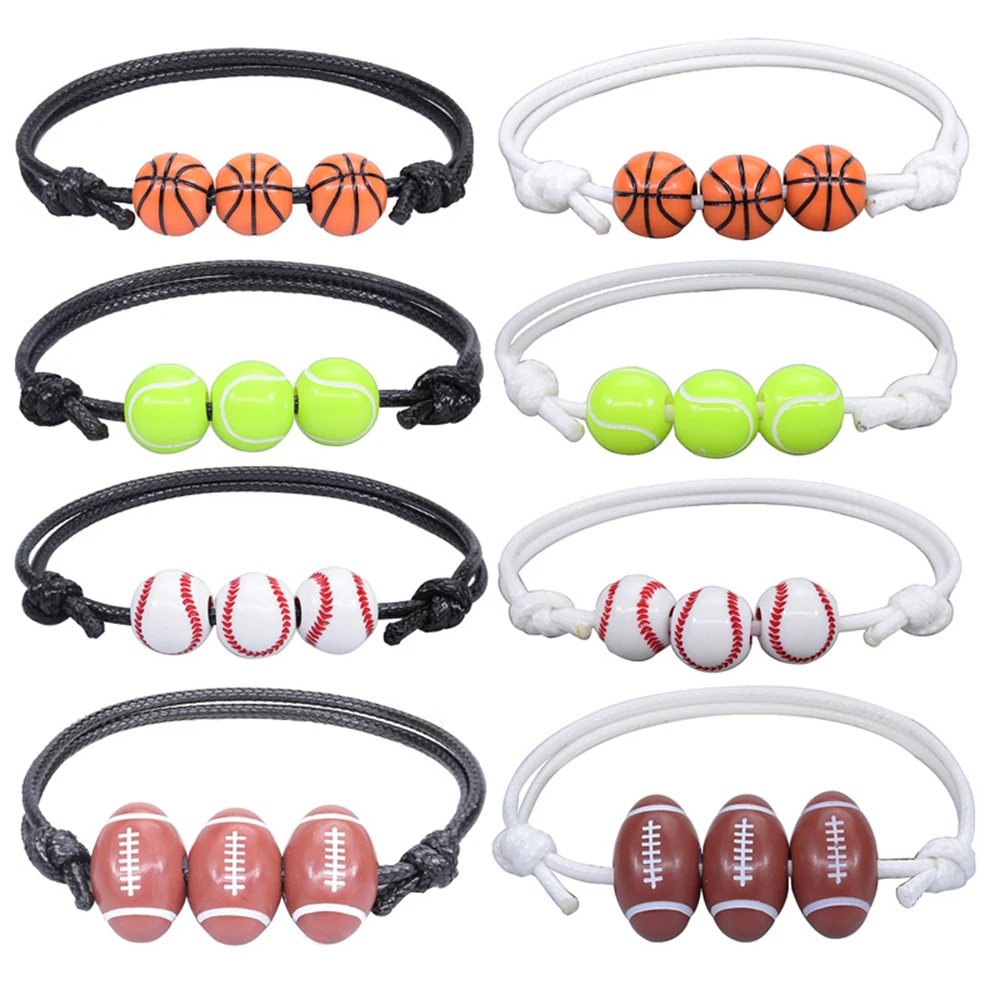 Sport Stlye Wristbands Football Basketball Soccer Rugby Volleyball