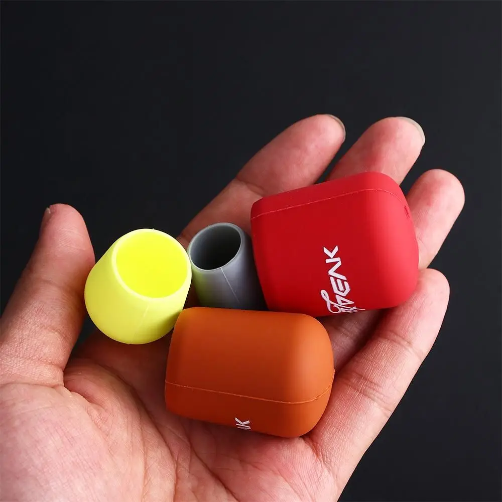 Back Block Fishing Tackle Silicone Protective Case Fishing Rod Fix Ring Fishing Rod Handle Protective Case Rod Bottom Protector
