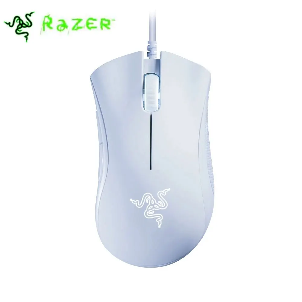 Razer DeathAdder 필수 유선 게이밍 마우스, 노트북 PC 게이머용 6400DPI 광학 센서, 5 개의 독립 버튼