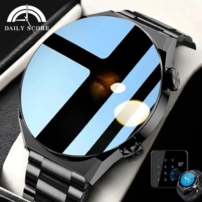 

Men's watches Access Control Smartwatch NFC Smart Watch Men AMOLED Heart Rate Bluetooth Call IP68 Waterproof SmartWatch 2024