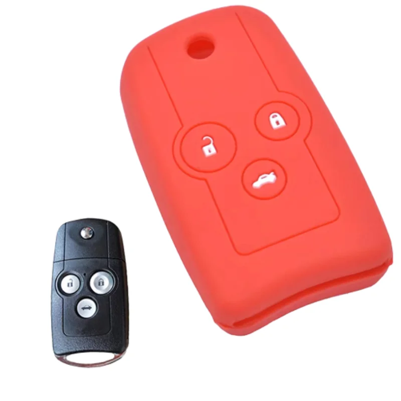 thumbnail image 1 of Funda de silicona para llave de coche para Honda Civic G9 Accord Odyssey CRV Fit City, funda protectora para mando a distancia, funda protectora para coche, accesorios, 1 of 5
