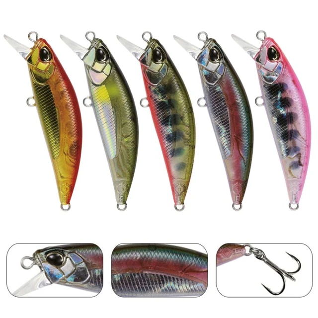 1pc 50mm/4.5g Ultra Floating Minnow Bait Artificial Hard Lures