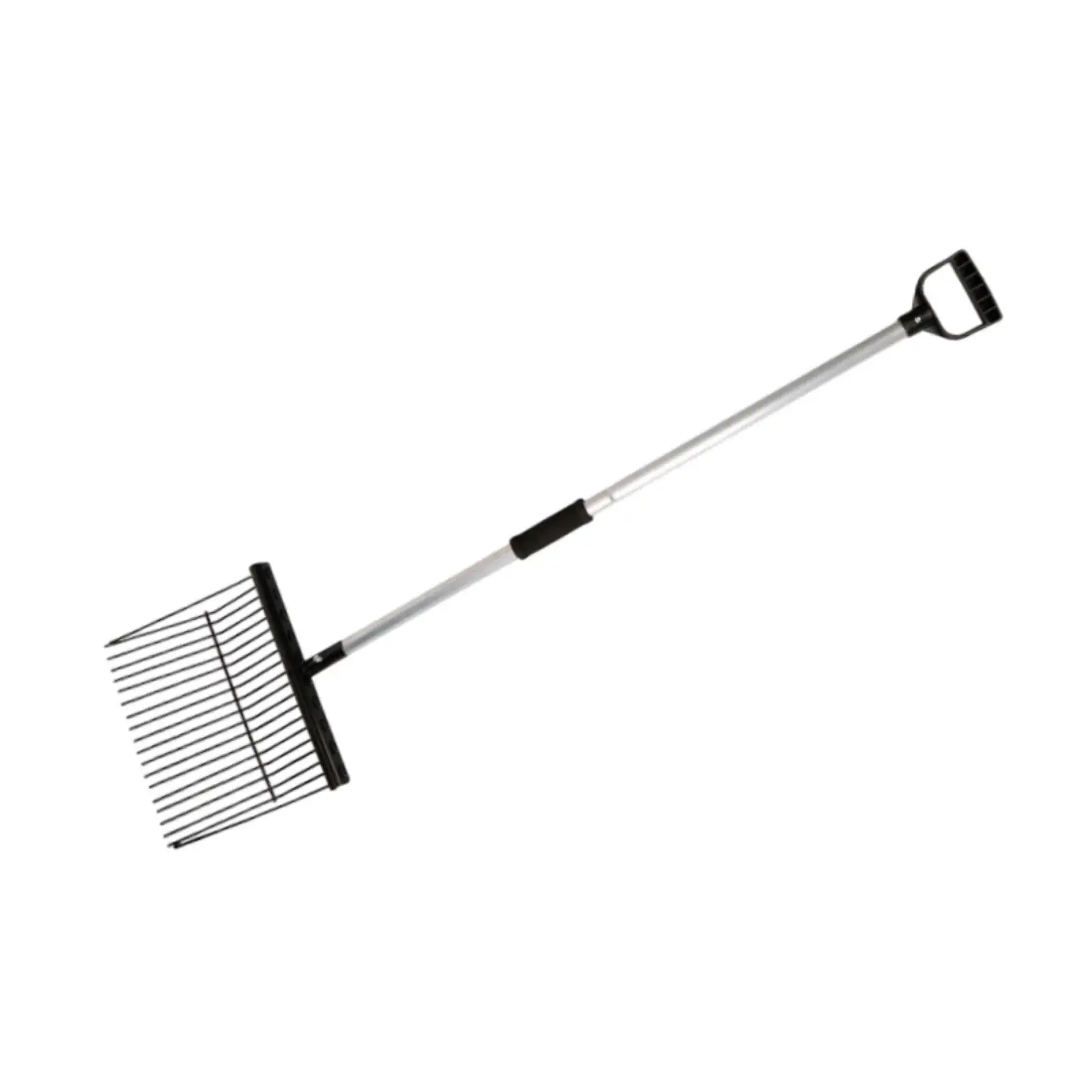 Iron Manure Fork Horse Stable Manure Rake Replacement Sturdy Fork Equipment Pitch for Farm Horse Stall Grass and Hay