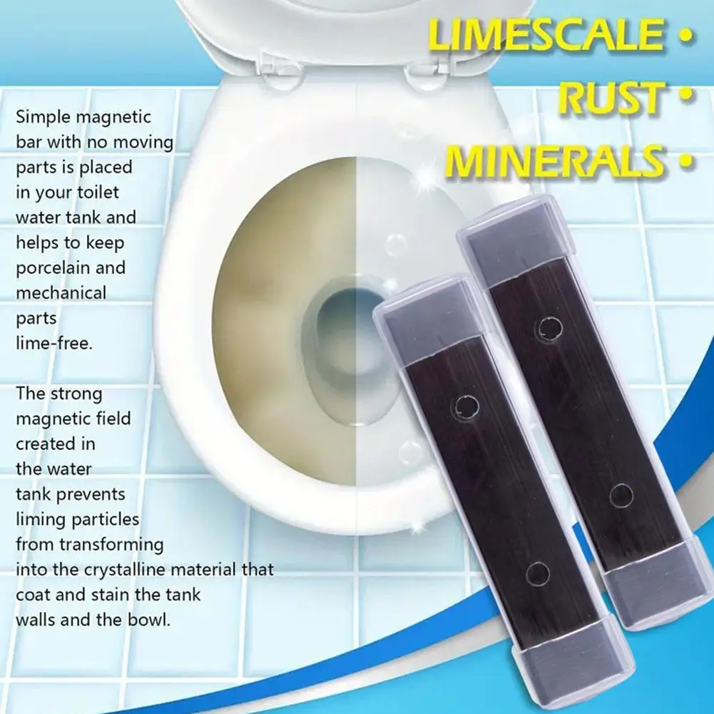 2PCS Toilet Magnets Cleaning Stick Magnets Magnetic Toilet Bowl Cleaner Environmentally Cleaning Tools