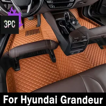 Car Mats For Hyundai Grandeur Azera IG 2019~2022 Anti-dirt Pad Carpets Leather Floor Mat Rugs Pad Interior Parts Car Accessories