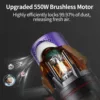 Wireless Vacuum Cleaner 550W 45KPA Strong Suction Portable Dust Cleaning Machine 1.2L Dust Cup Home  Cleaner 2