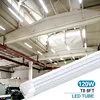 8FT T8 V Shape Integrated Tube Light Double Side 4 Row,120W LED Shop Light Fixture, AC85-277V 14400 Lumens 6000K Cold 4