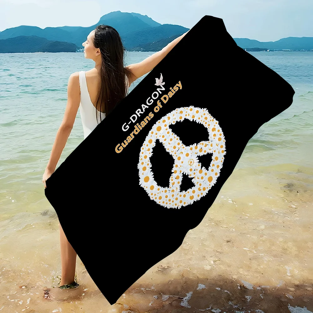 G-Dragon Peaceminusone Design Big Microfiber Beach Towels Quick Dry Towel Sand Beach Towels Pool Towel For Travel Swim Pool Yoga 4