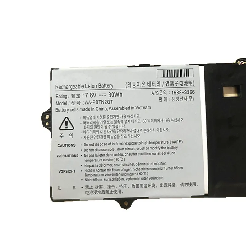 Bateria do Portátil para Notebook Samsung 13.3 Np900x3n K04us K02us K03us K01us Np900x3ni Aa-pbtn2qt 7.6v 30wh - Imagem 4