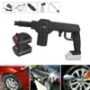 Cordless Electric Car Washer Sprayer Gun High Pressure Water Gun Portable Washing Cleaner with 2 Batteries Rechargable & 5M Hose 1