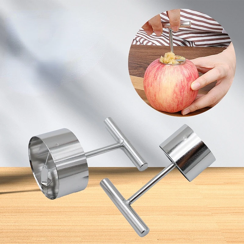 

Stainless Steel Apple Core Coring Cutter Multi-function Fruit Pitter Remover Separator for Kitchen Tools Accessories
