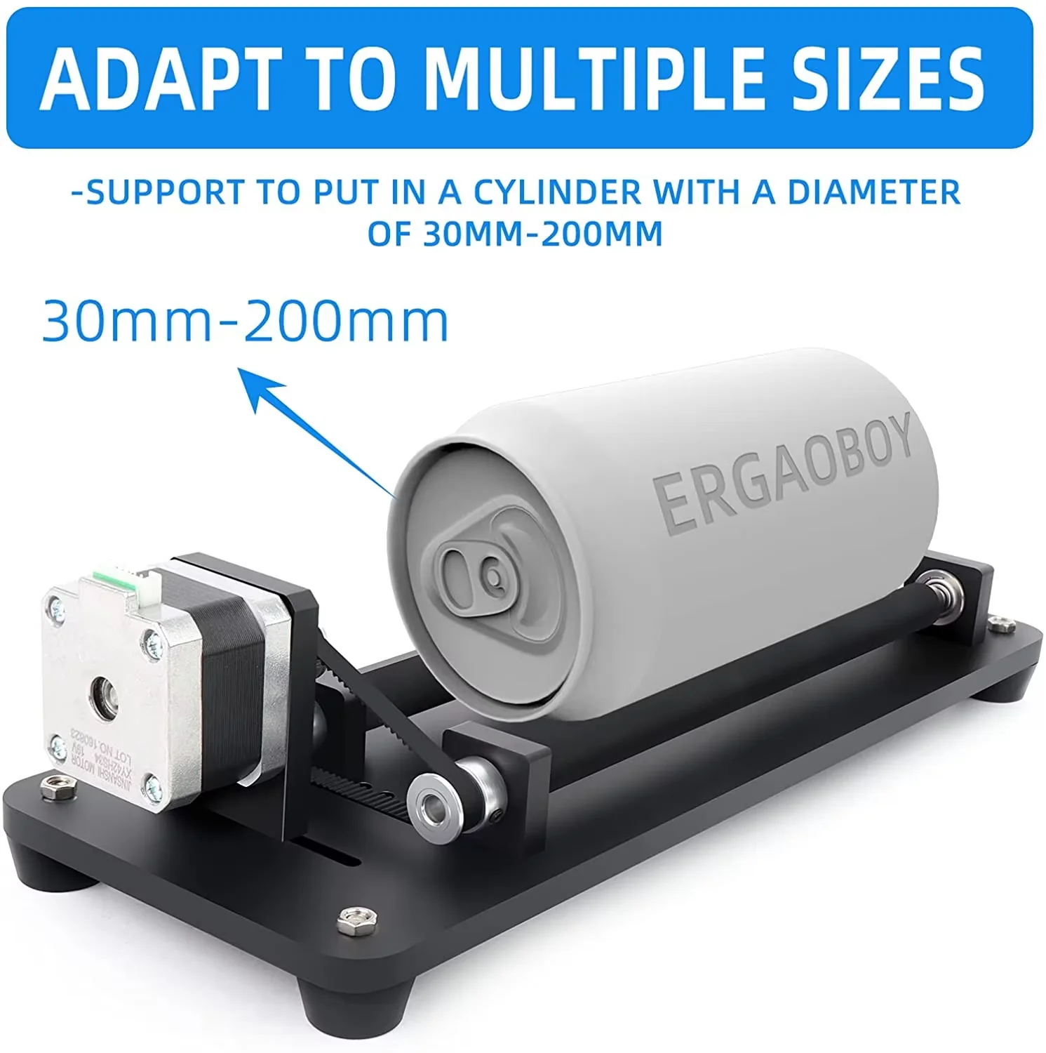 CNC Rotary Roller Y-axis Rotatory Laser Rotary for Engraving Cutting Machine Spherical Carving Cylinder Carving Cans Cups