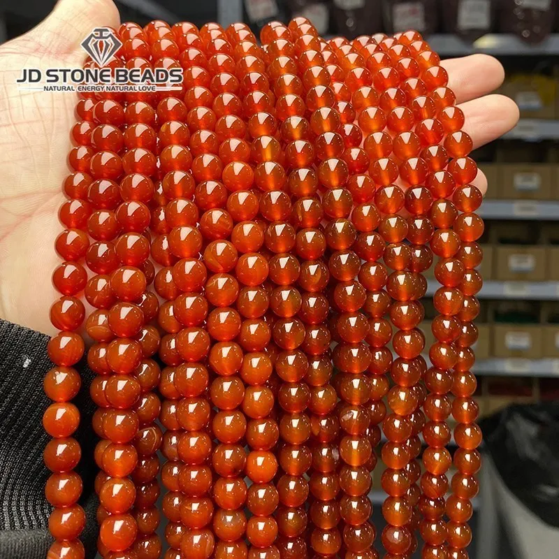 

Бусины из темно-красного агата, 5 А