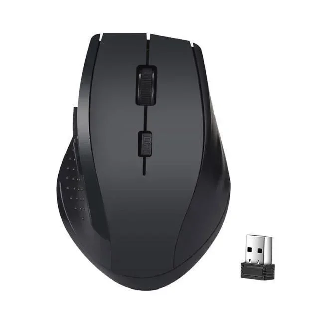 Mouse gamer sem fio de 2,4 GHz para computador, mouse para jogos com receptor USB, acessórios para laptop