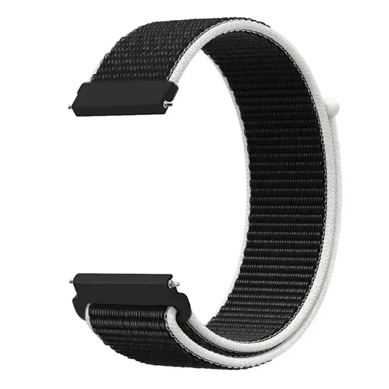 Durable 22mm Nylon Loop Wristband Strap - Versatile Fit
