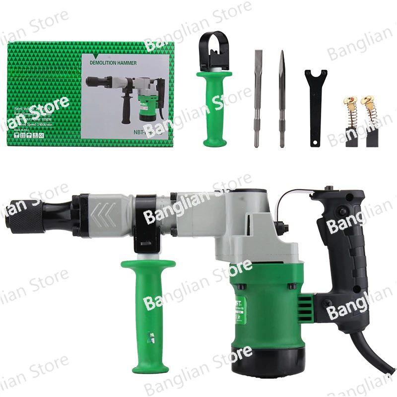 

1050W Electric Hammer Heavy Duty Single Use Light Electric Pick Wall Demolition Water Electricity Installation Concrete Grooving