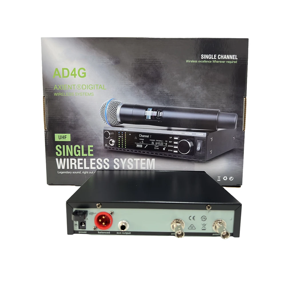 Wireless Microphone Paulkitson Professional Single Channel AD4G Microphone With Monitoring Microphone Ksm11uhf Wireless System Karaoke