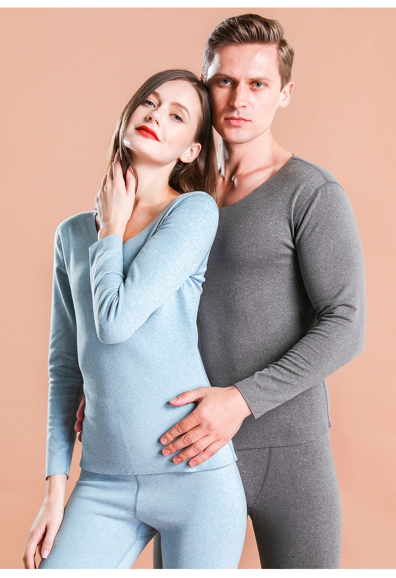 interior térmica gruesa para hombre y mujer, conjunto de ropa interior ajustada, traje superior + Pantalones, lencería resistente al y cálido, invierno, 2022| - AliExpress
