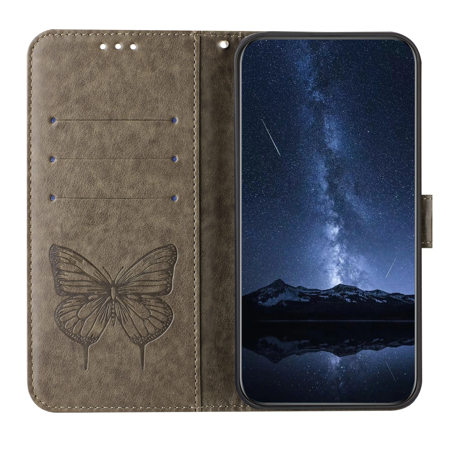 Leather Flip Wallet Case with Card Holder - Stylish and Durable Phone Cover  for BLU G64 (Green)